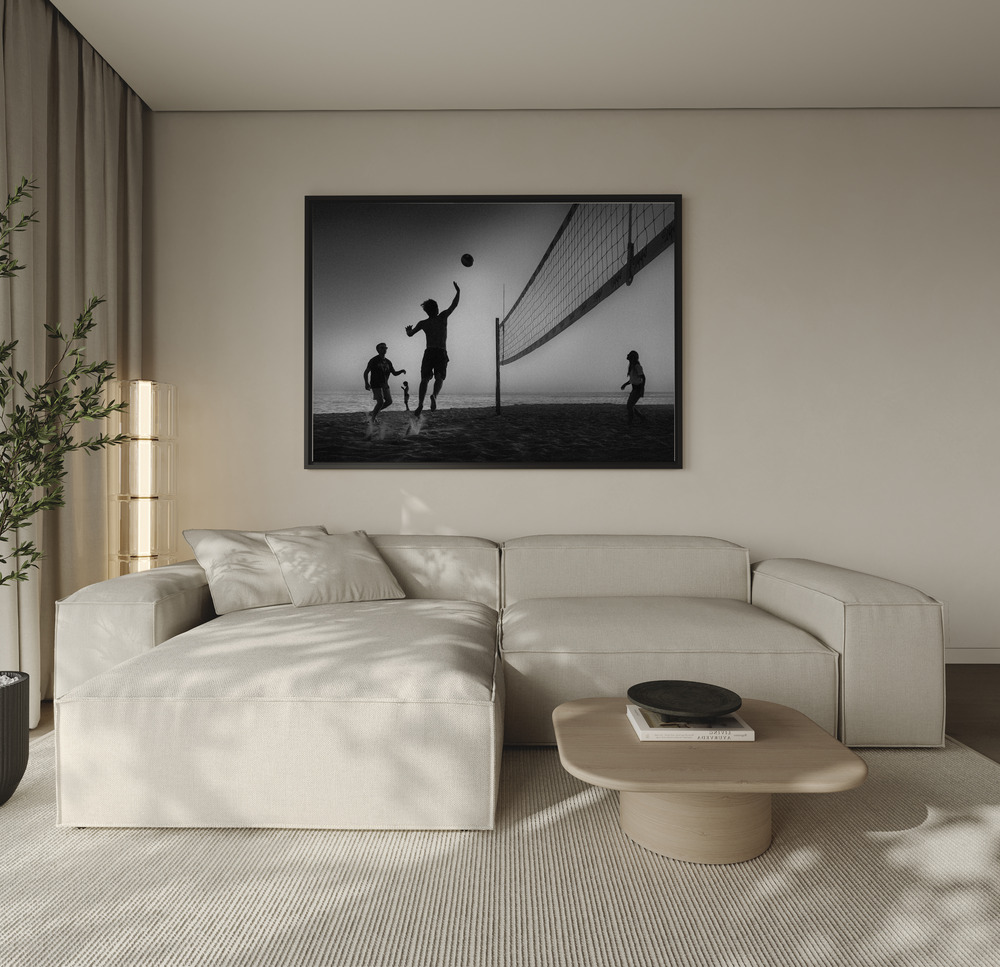 Canvas print - Beach volleyball over the sofa