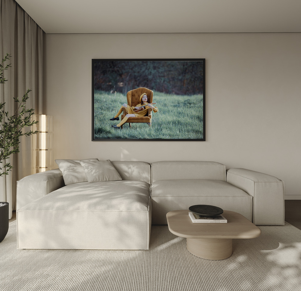 Canvas print - Power of the  music over the sofa