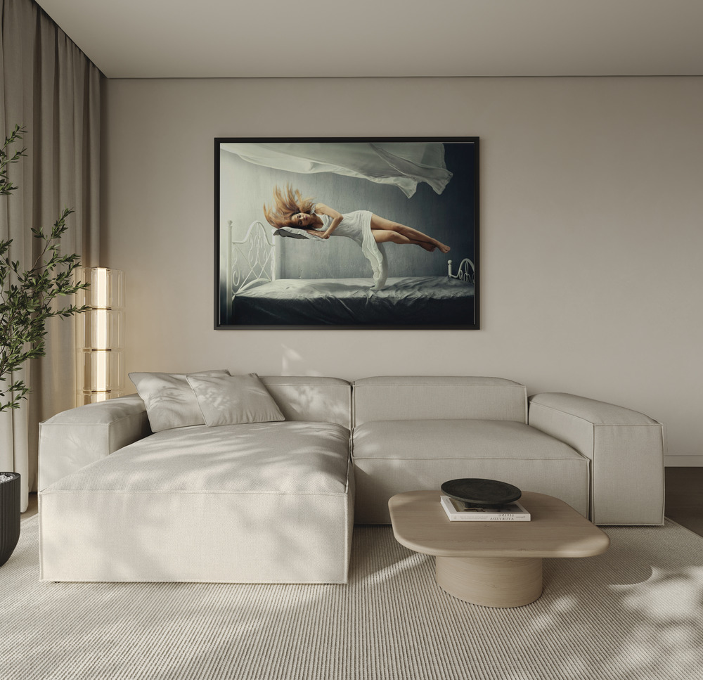Canvas schilderi - Sleeping Beauty over de bank