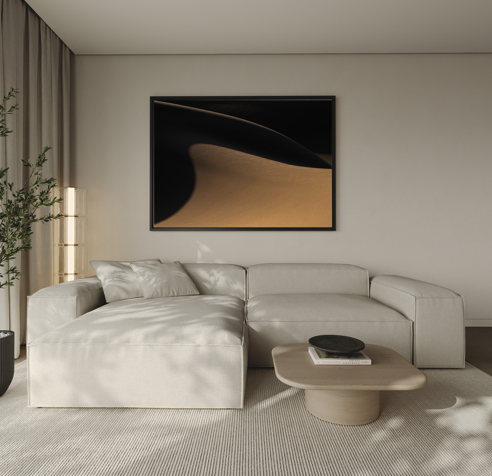 Canvas print - The desert II over the sofa