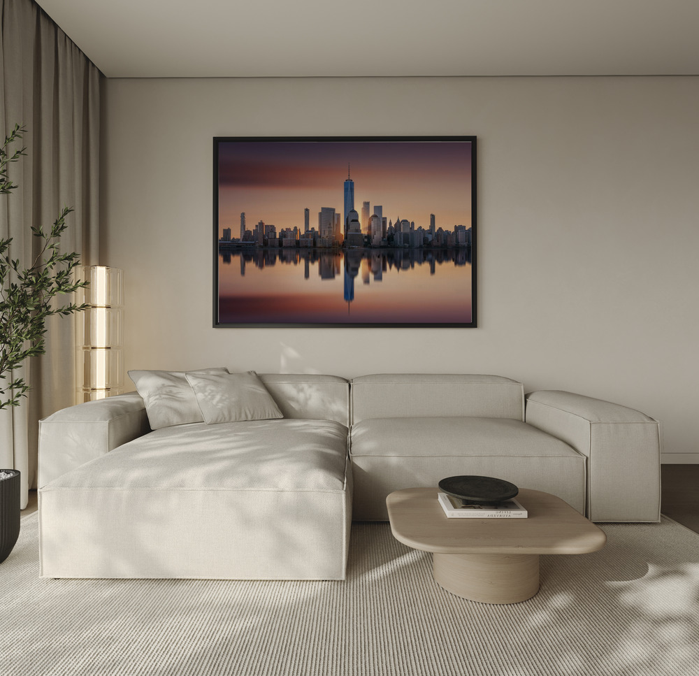 Canvas print - Unforgettable sunrise over the sofa