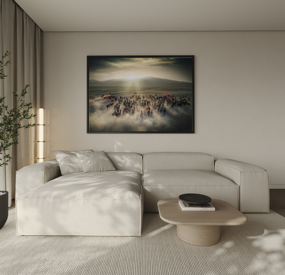 Canvas taulu - Wild Horses sohvan yli