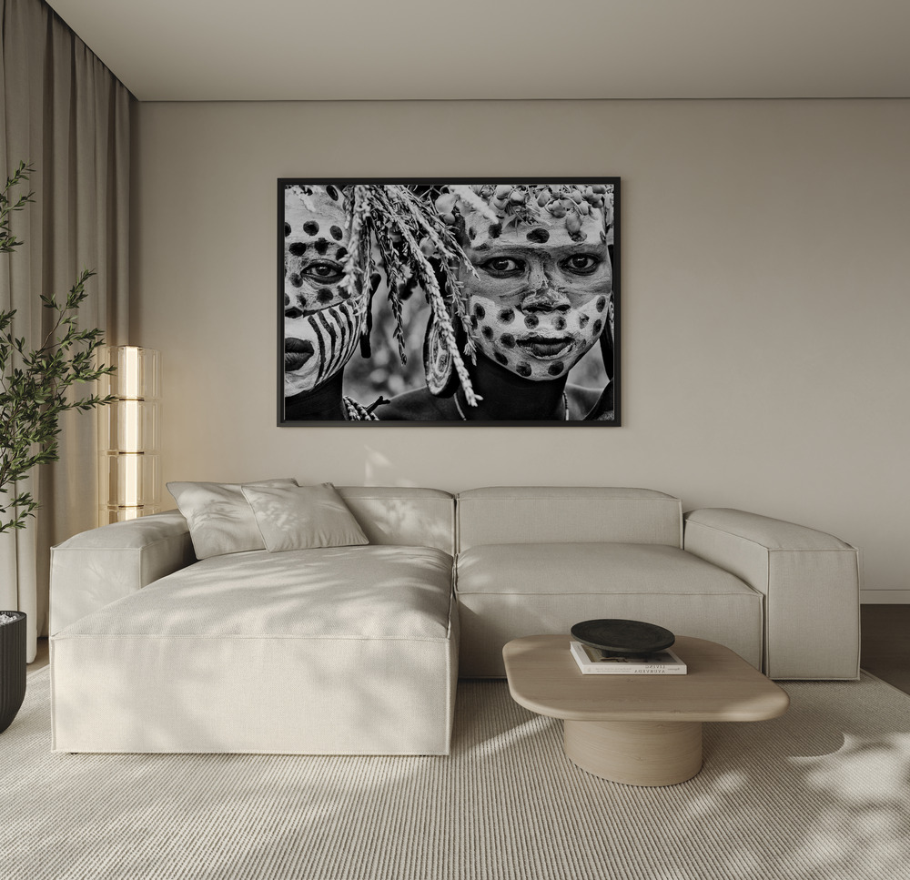 Canvas print - Untitled over the sofa