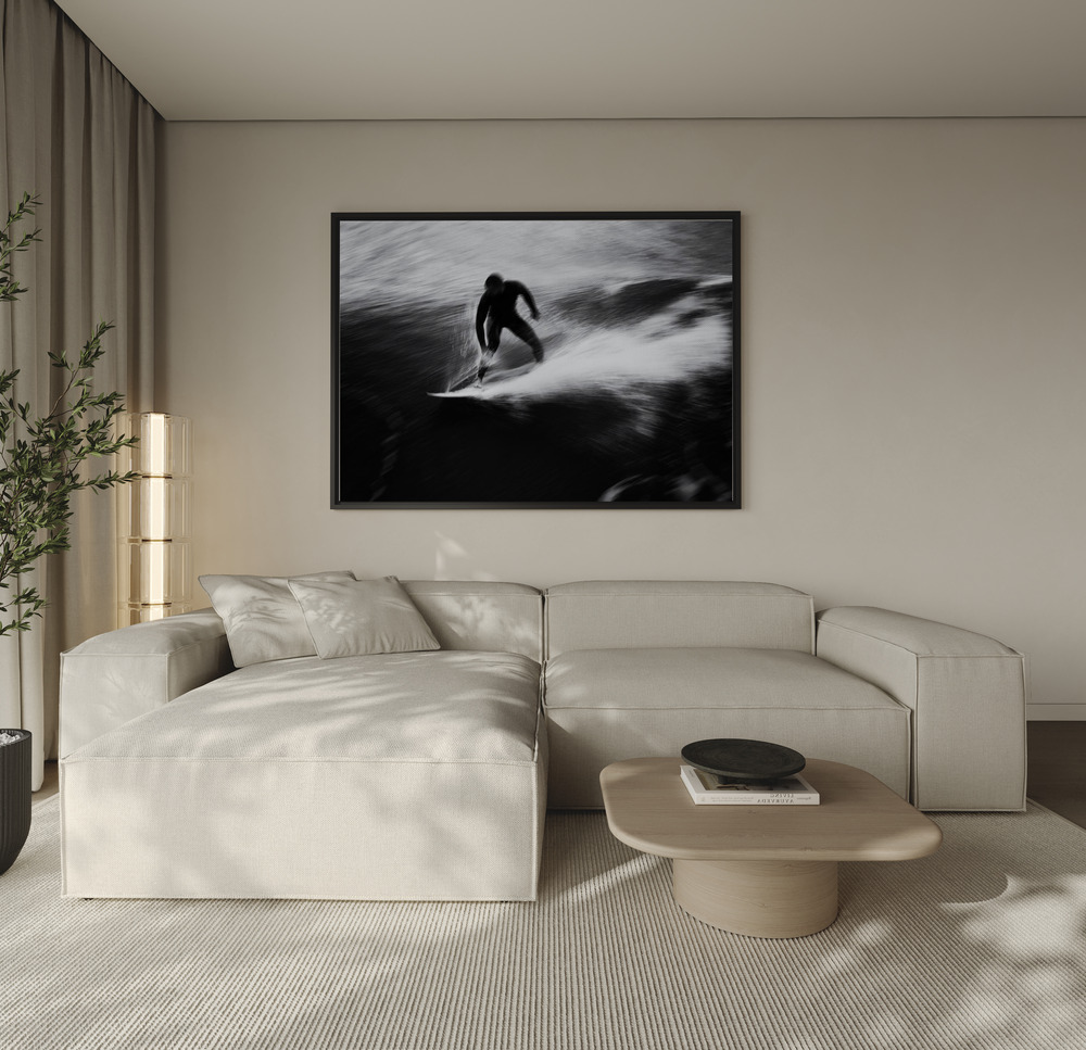Canvas schilderi - Surf 15 over de bank
