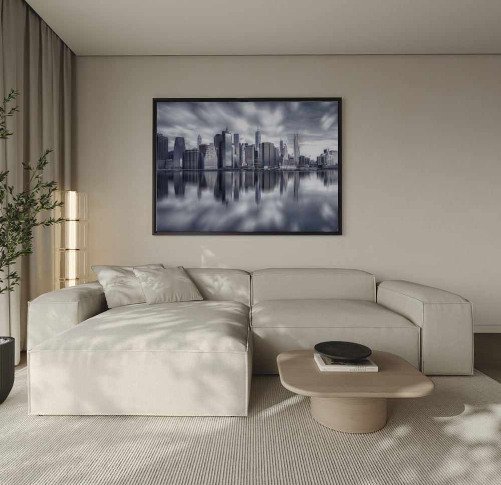 Canvas taulu - Manhattan Reflection sohvan yli