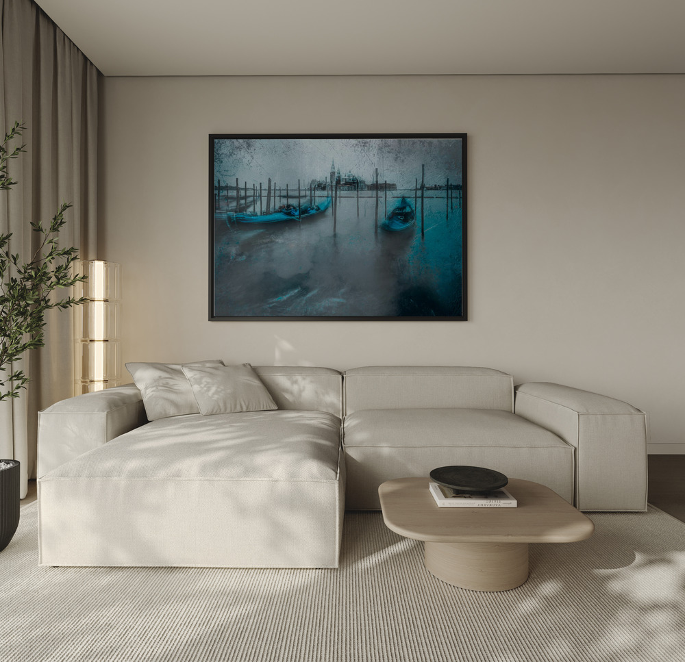 Canvas schilderi - Venice over de bank