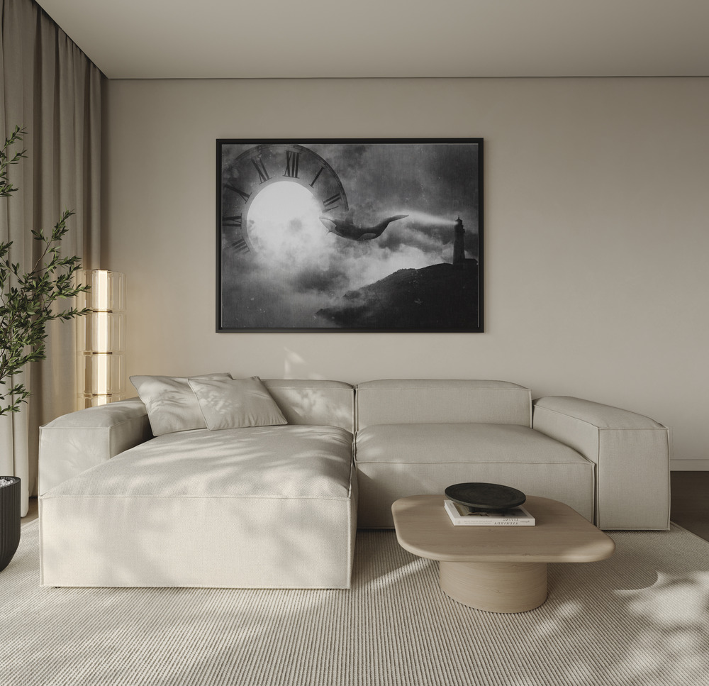 Canvas print - Time Zone over the sofa