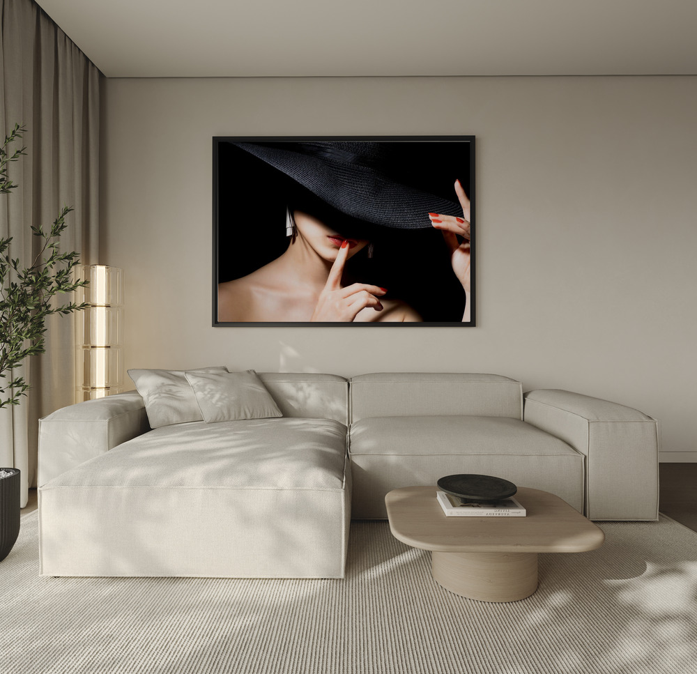 Canvas print - shadow over the sofa