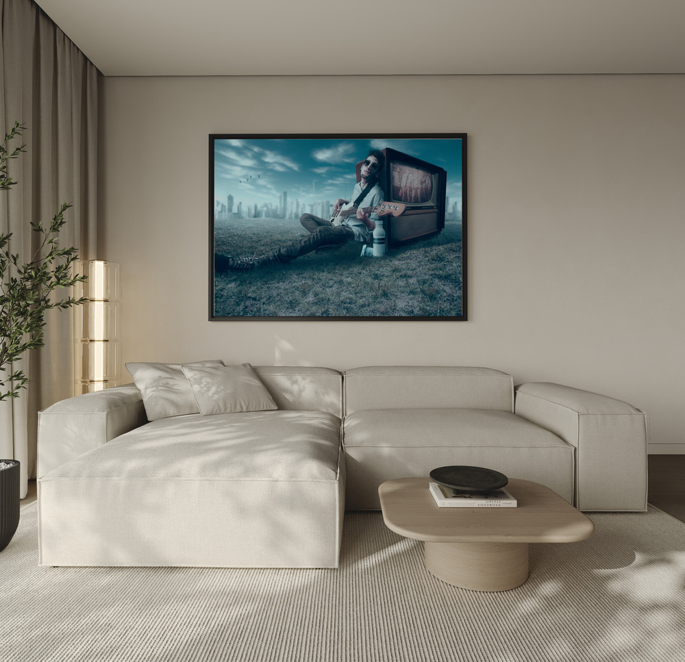 Canvas print - Good Old Days over the sofa
