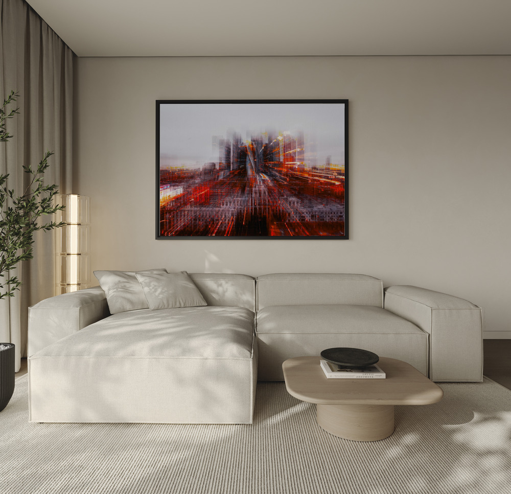 Obraz na płótnie - Tron City over the sofa