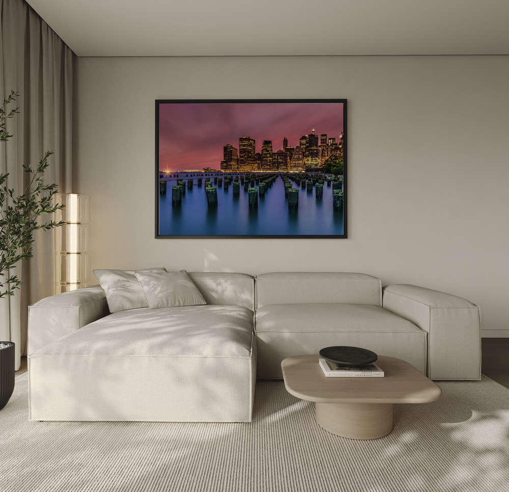 Canvas print - One can’t paint New York as it is! over the sofa