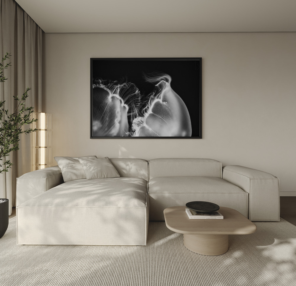 Canvas print - Whispers of Light over the sofa