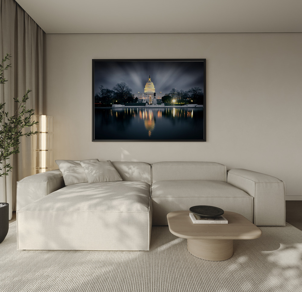 Canvas print - Captitol Hill over the sofa