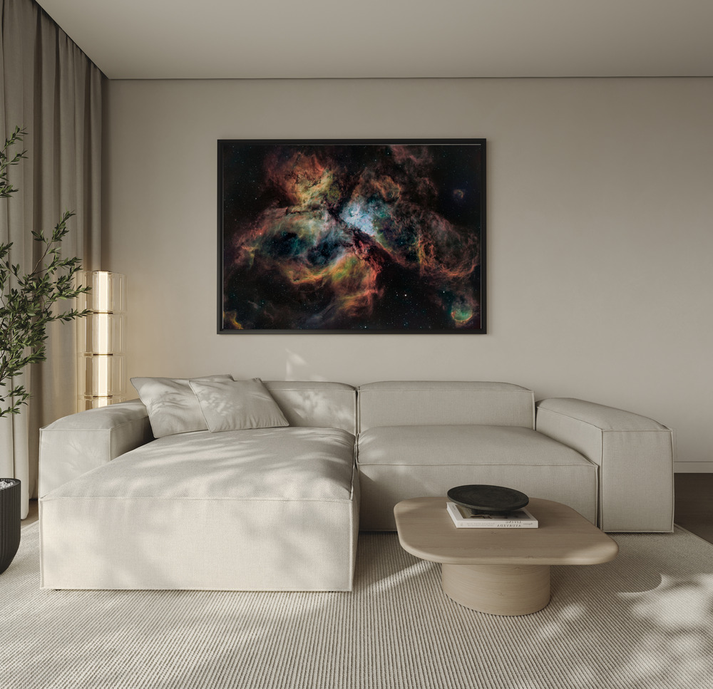 Toile - Carina Nebula au-dessus du canapé