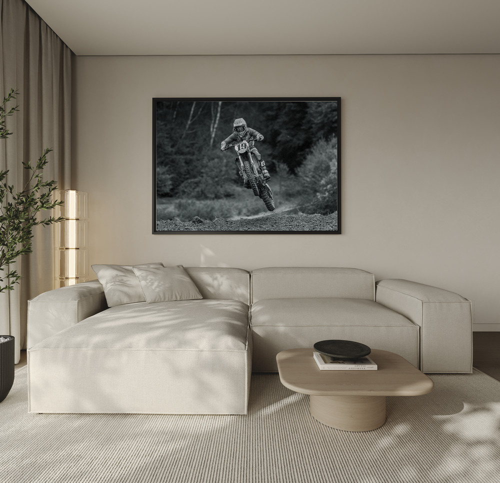 Toile - 19 au-dessus du canapé