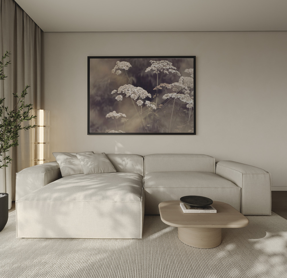 Canvas print - Wild Parsley over the sofa