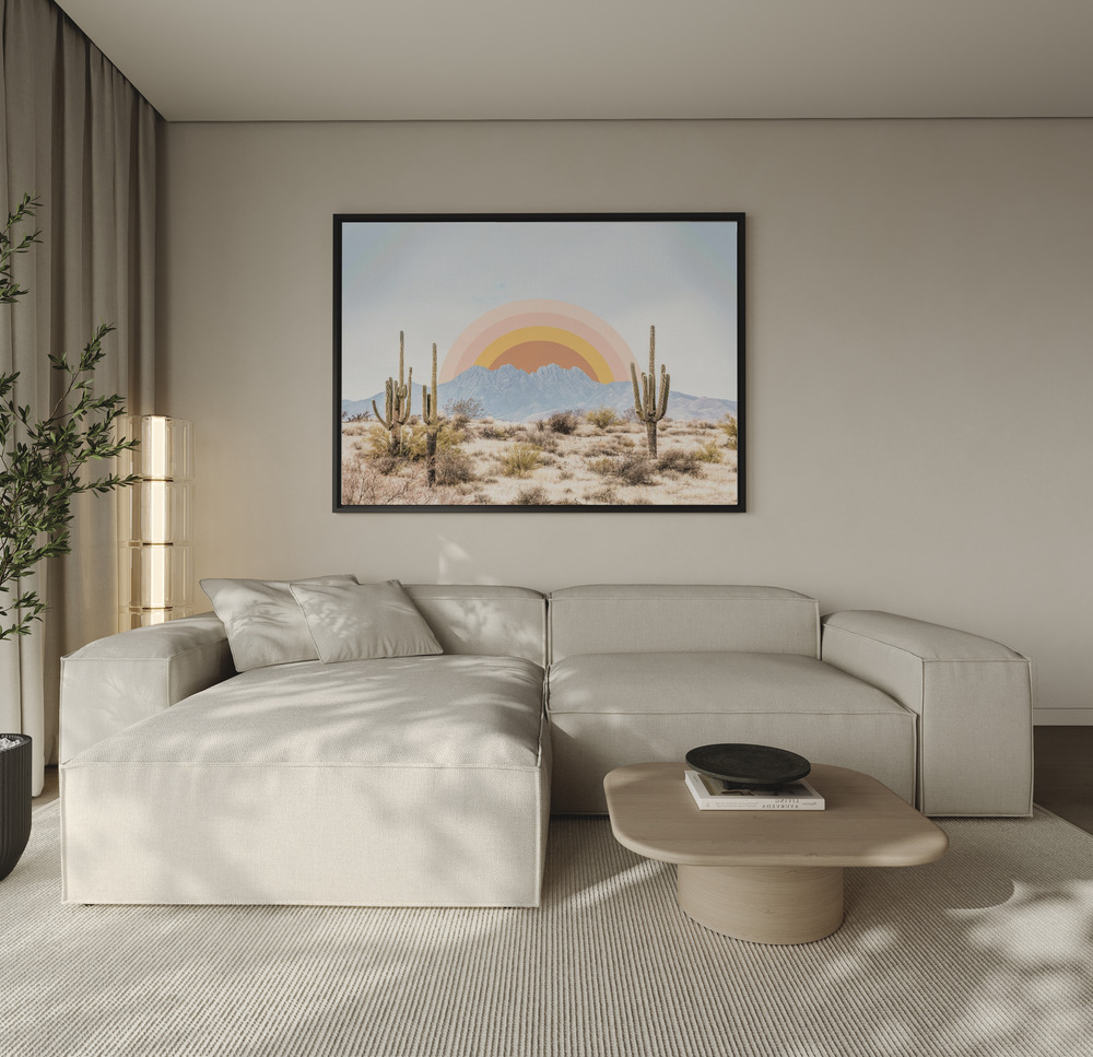 Canvas taulu - Arizona Sunrise sohvan yli