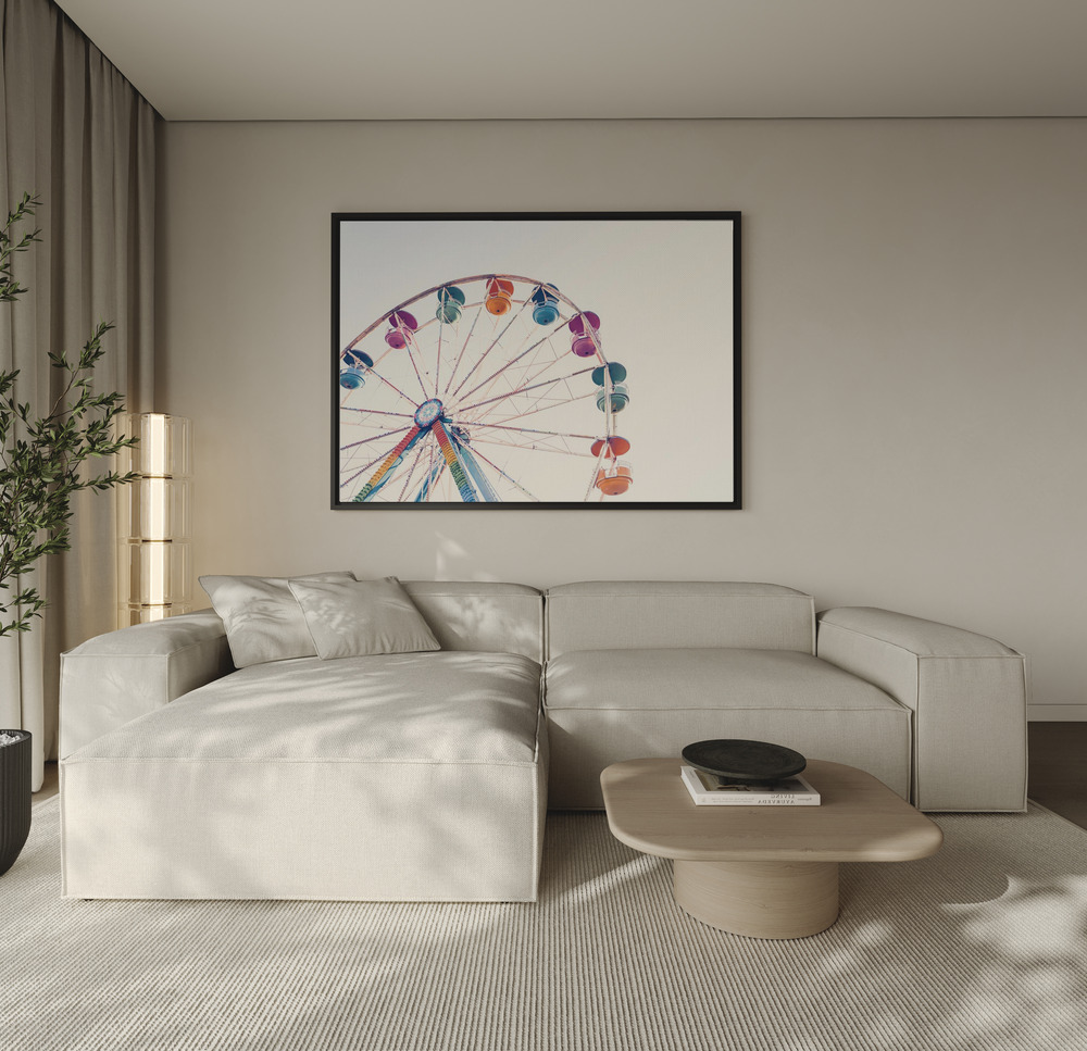 Obraz na płótnie - Ferris Wheel nad sofą