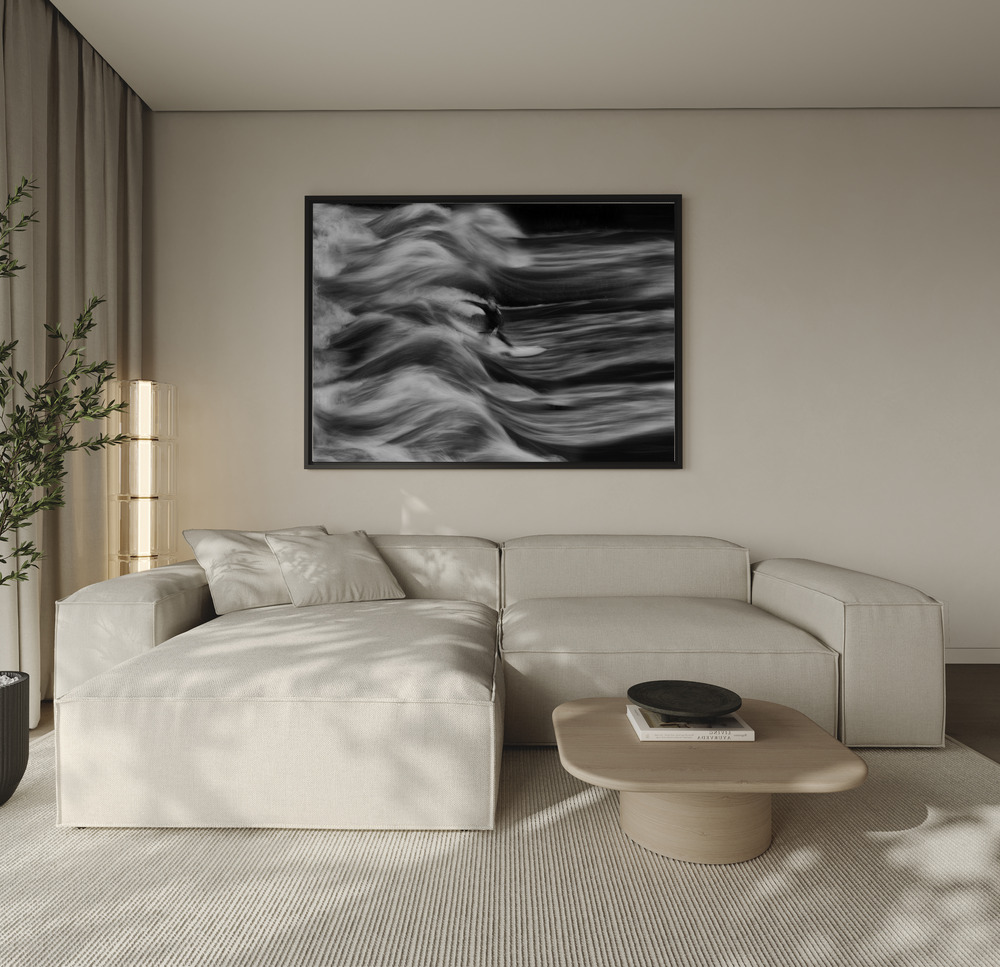 Canvas print - Night Surf over the sofa
