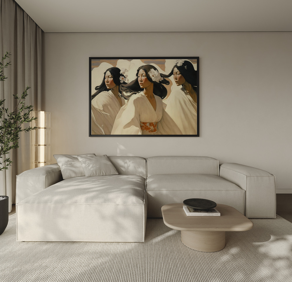 Canvas print - The Dance Of The Sisters over the sofa