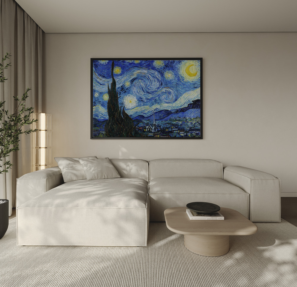 Canvas print - The Starry Night over the sofa