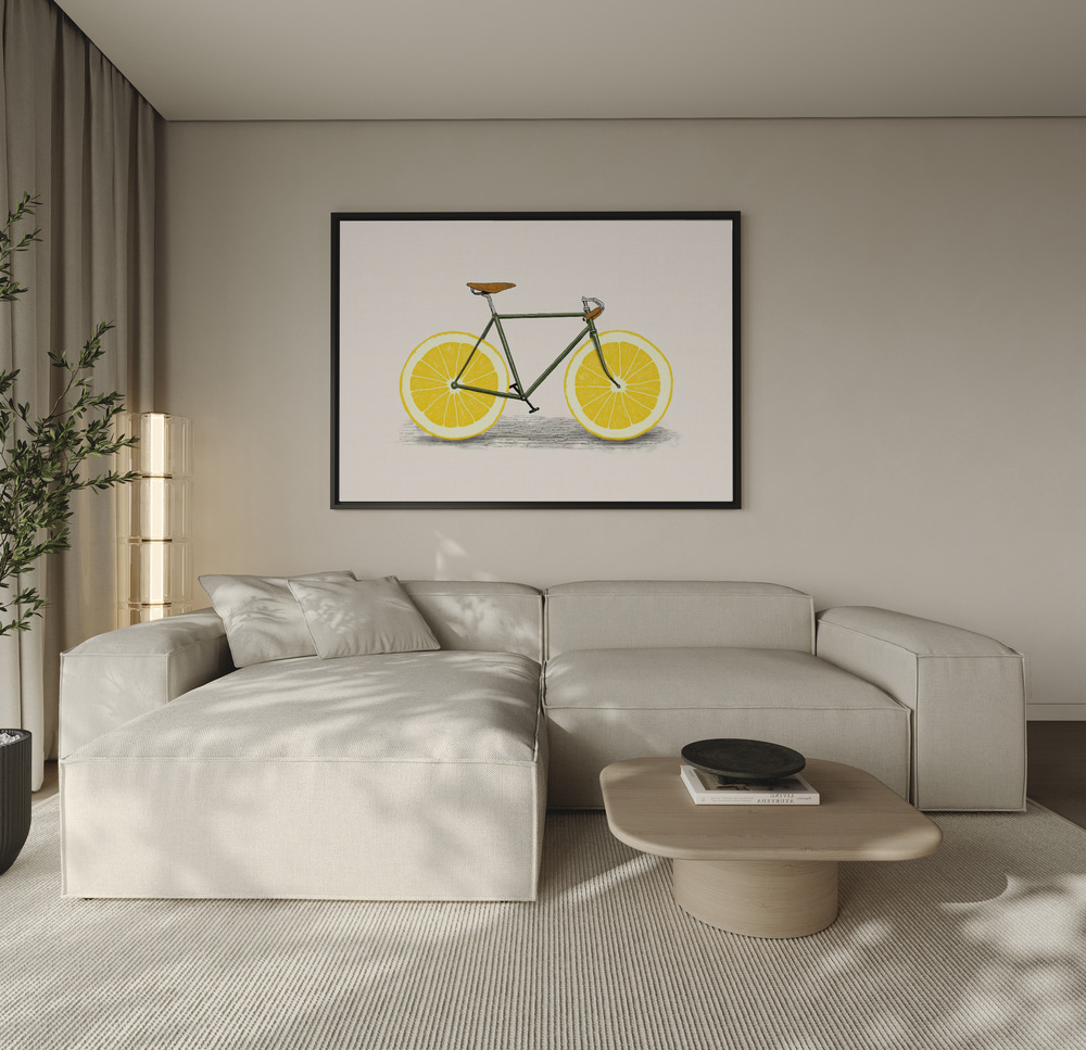 Canvas print - Zest over the sofa