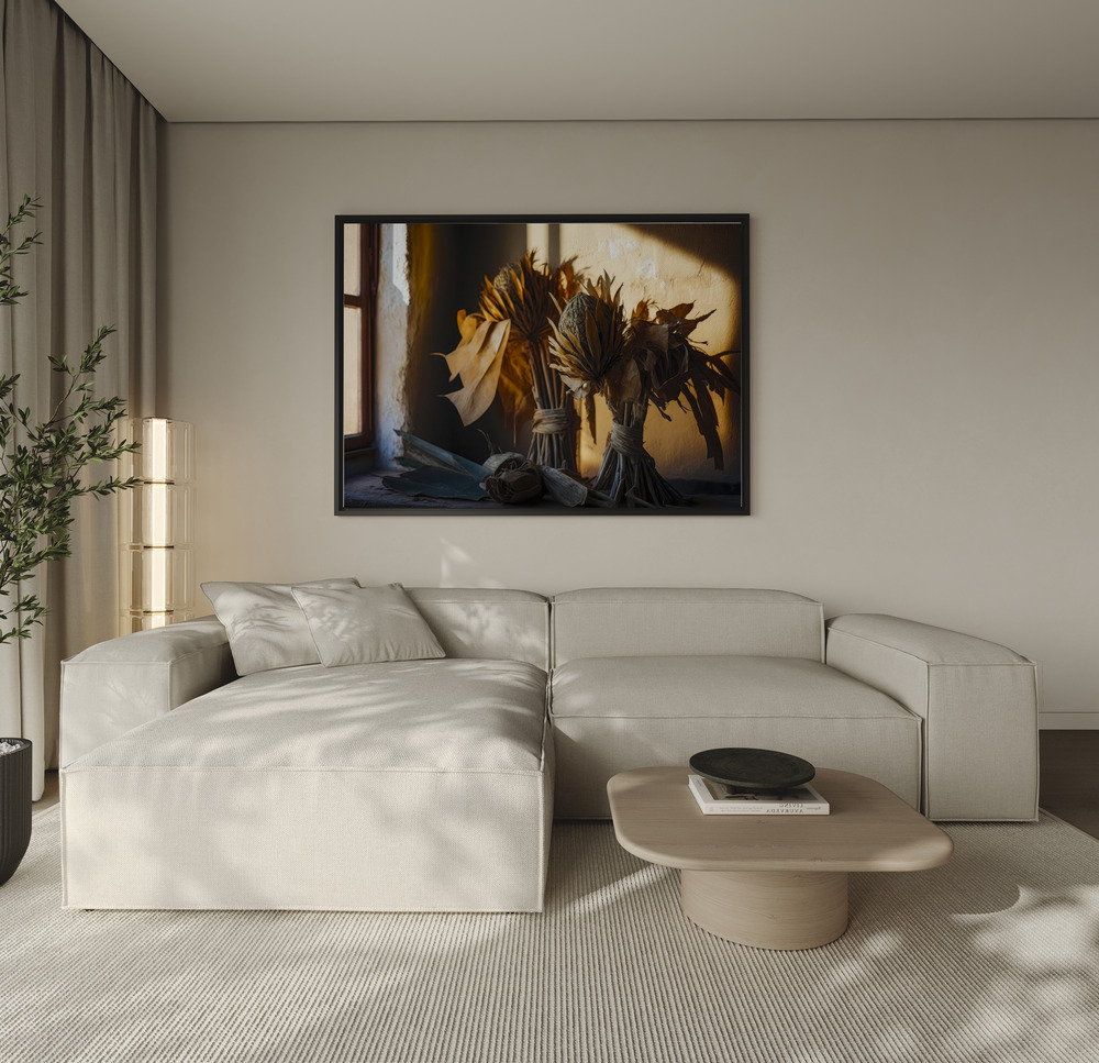 Toile - Still Life Impressions No 13 au-dessus du canapé