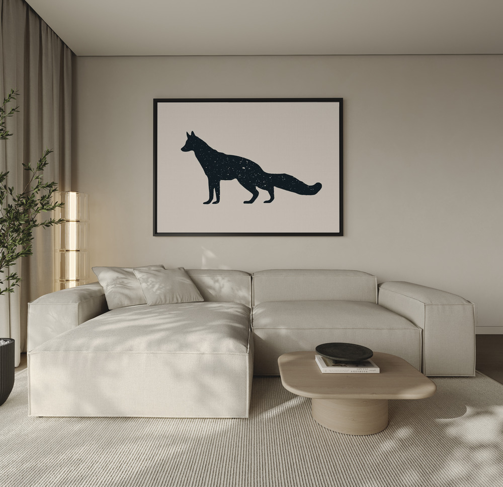 Toile - Fuchs au-dessus du canapé