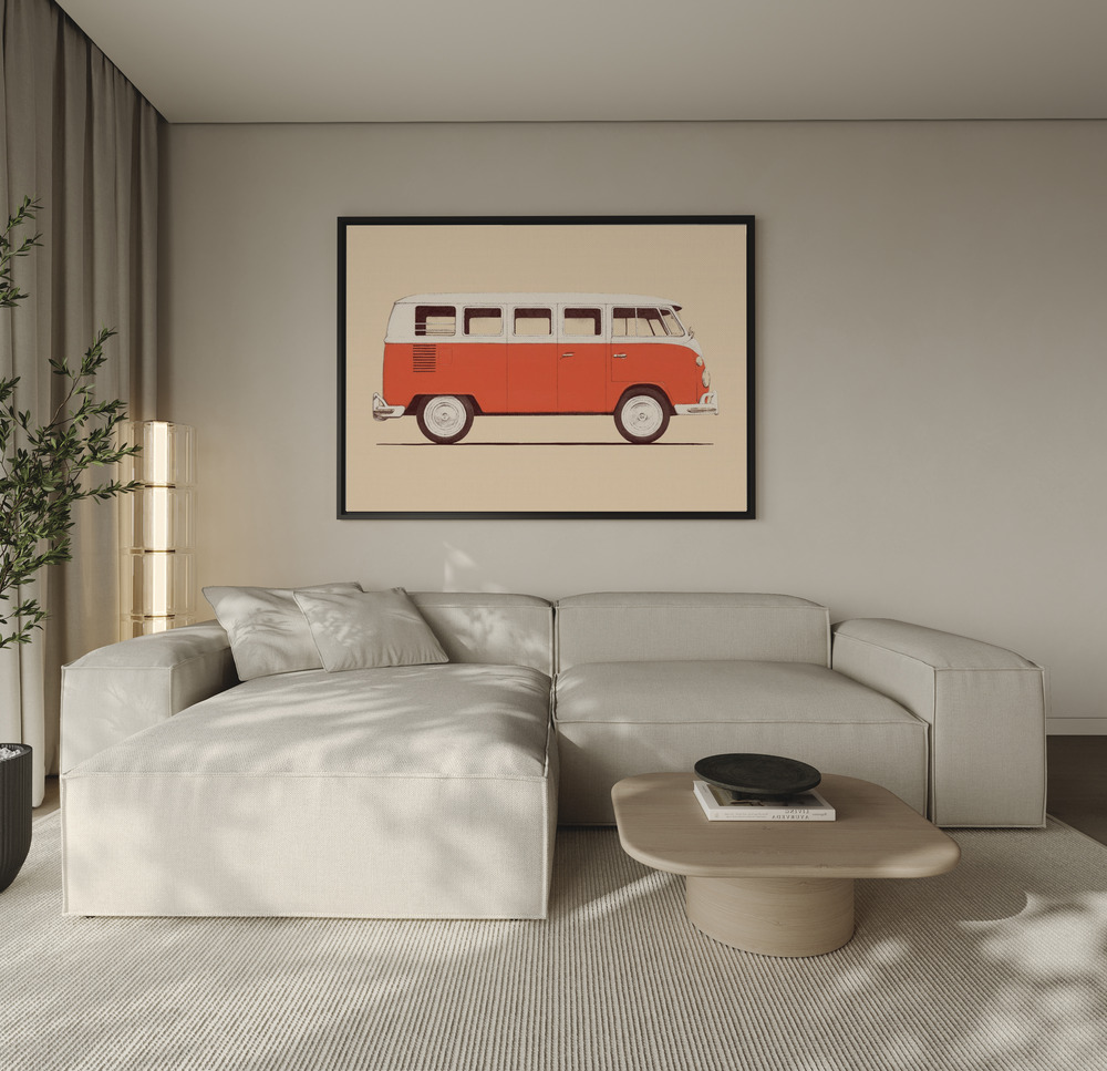 Toile - Redvan au-dessus du canapé