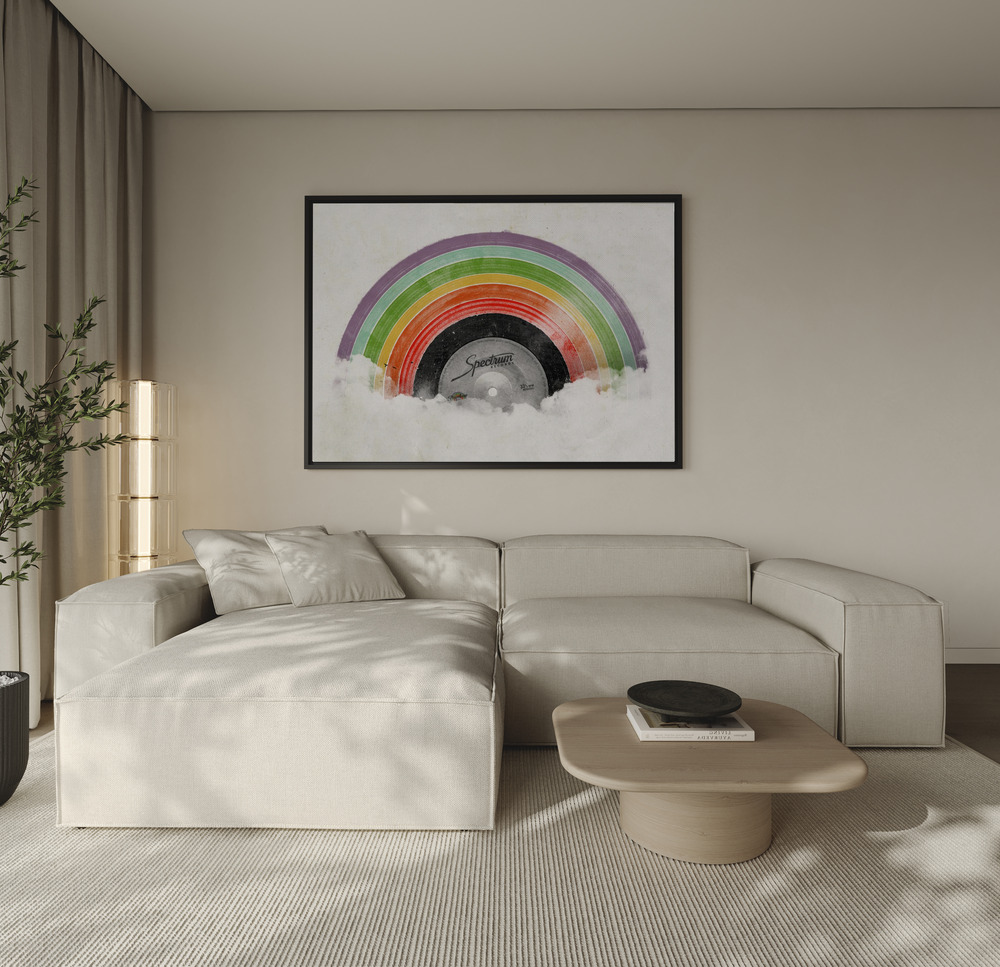 Canvas print - Rainbow Classics over the sofa