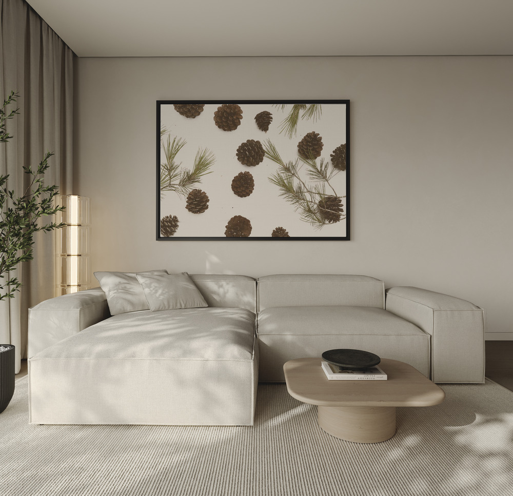 Lienzo - Merry Christmas My Dear sobre el sofá