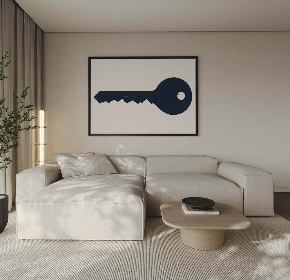 Canvas print - Key To The Mountain over the sofa