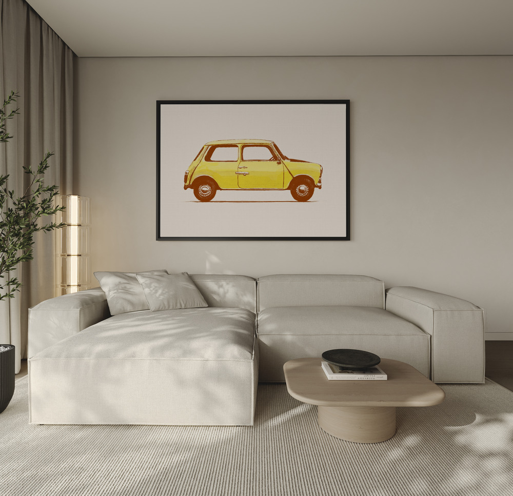 Canvas print - Mini Mr Beans over the sofa