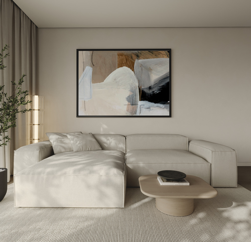 Canvas schilderi - Style Abstract over de bank