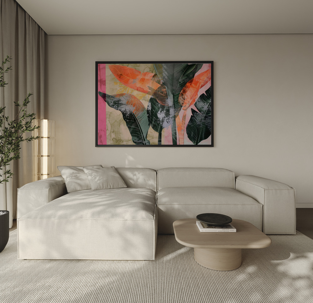 Canvas print - Into the Jungle No 1 over the sofa