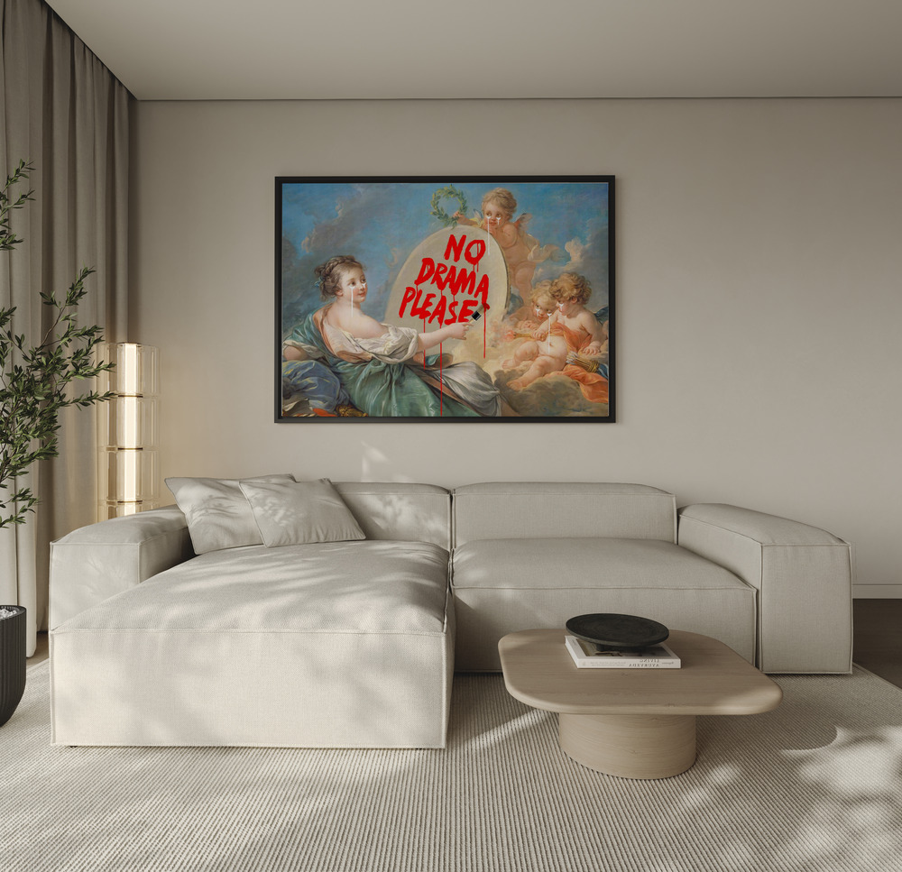 Canvas print - No Drama over the sofa