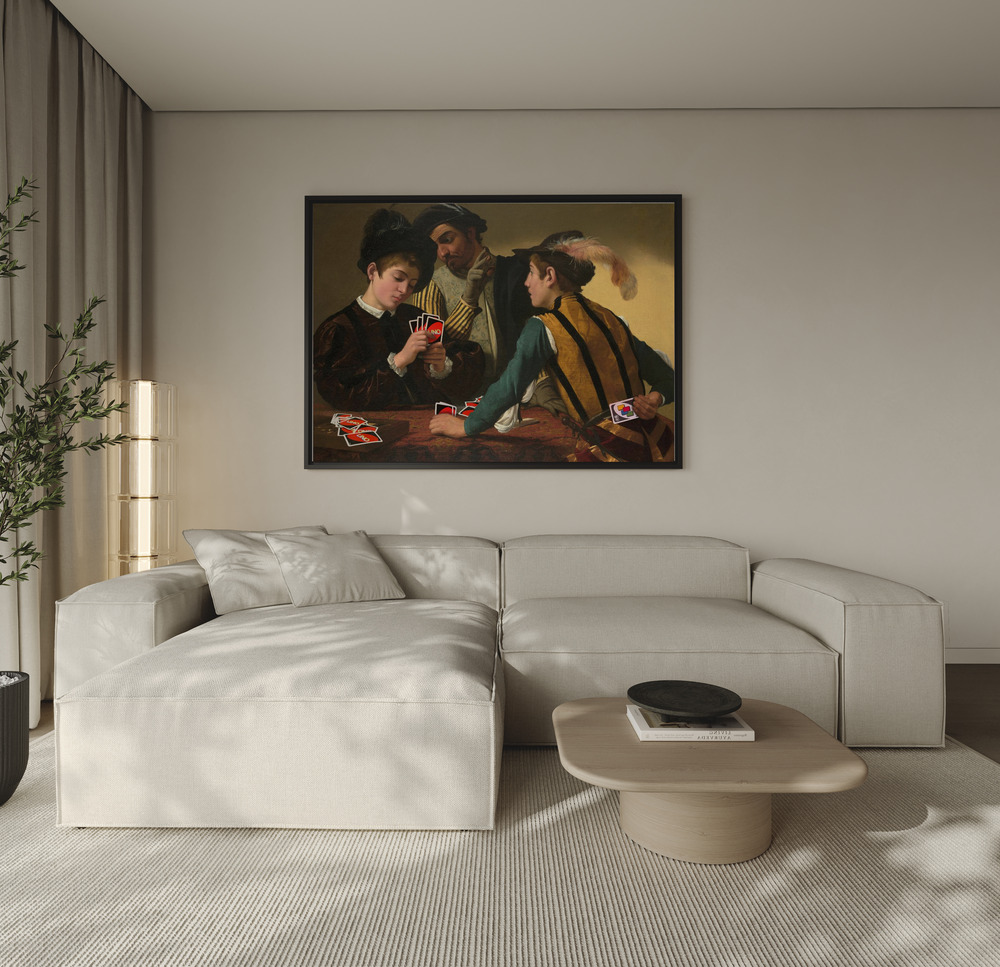 Canvas print - Backside Victory over the sofa