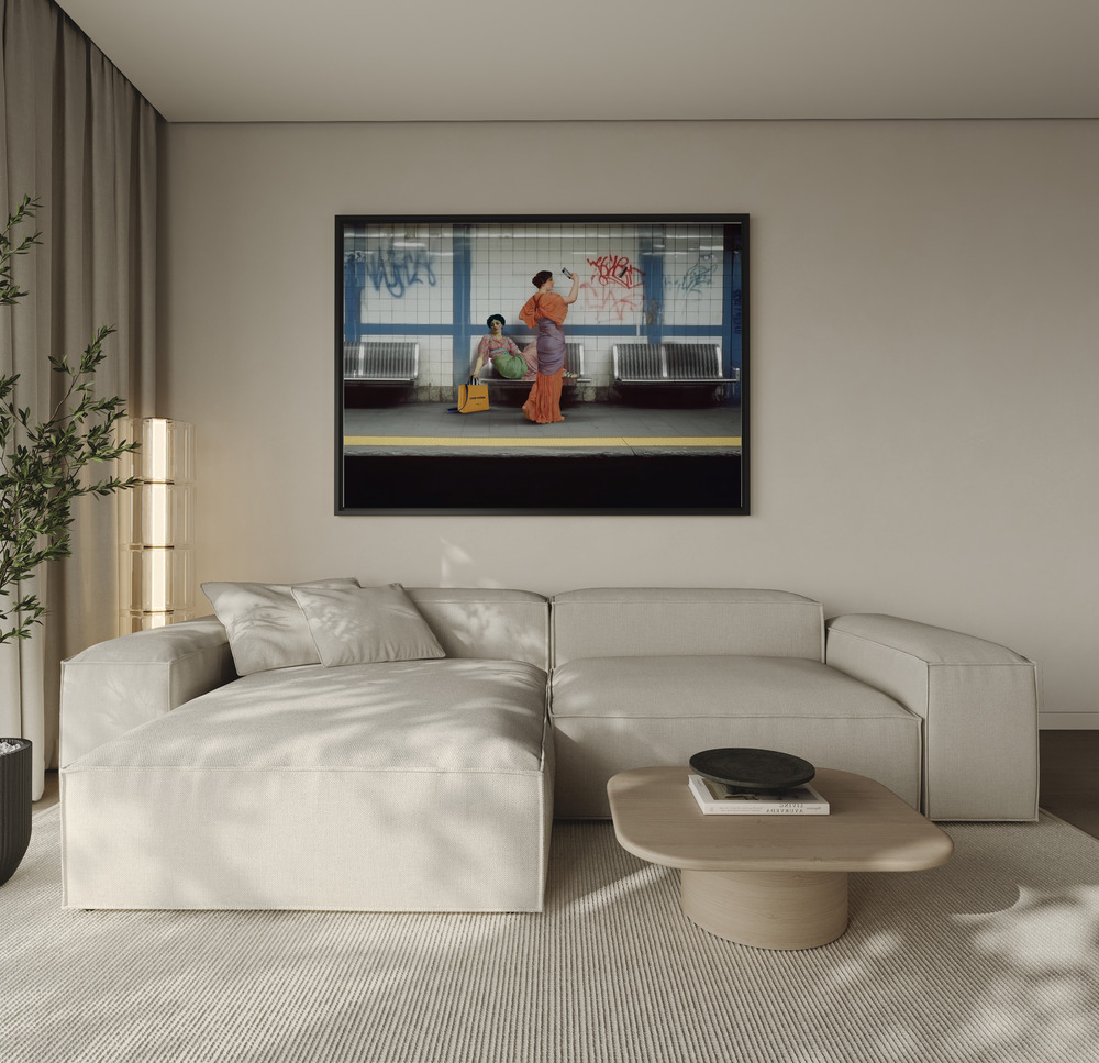 Canvas taulu - The Art of Waiting sohvan yli