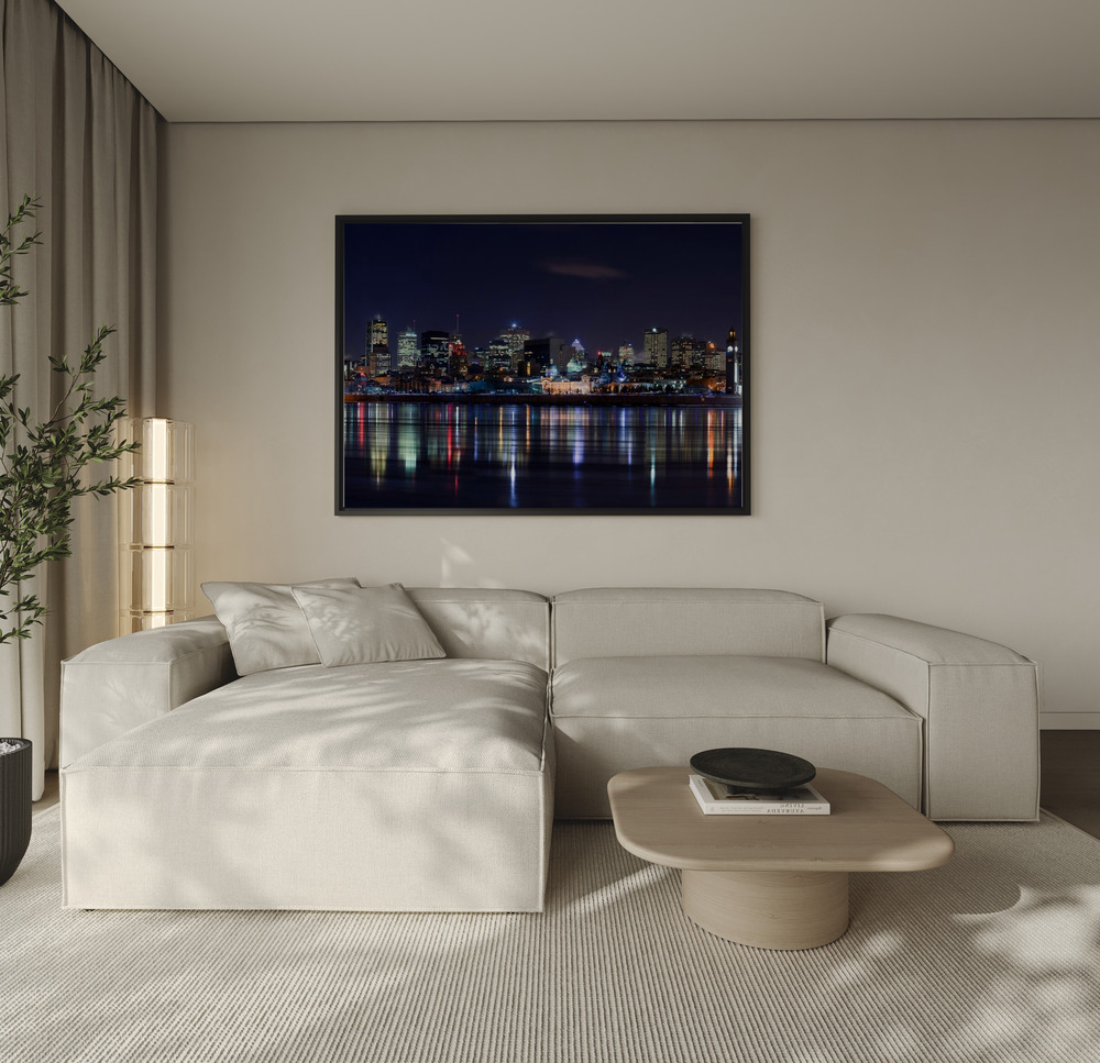 Canvas taulu - Montreal Night sohvan yli