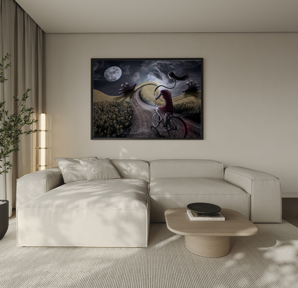 Stampe su tela - Lightheaded over the sofa