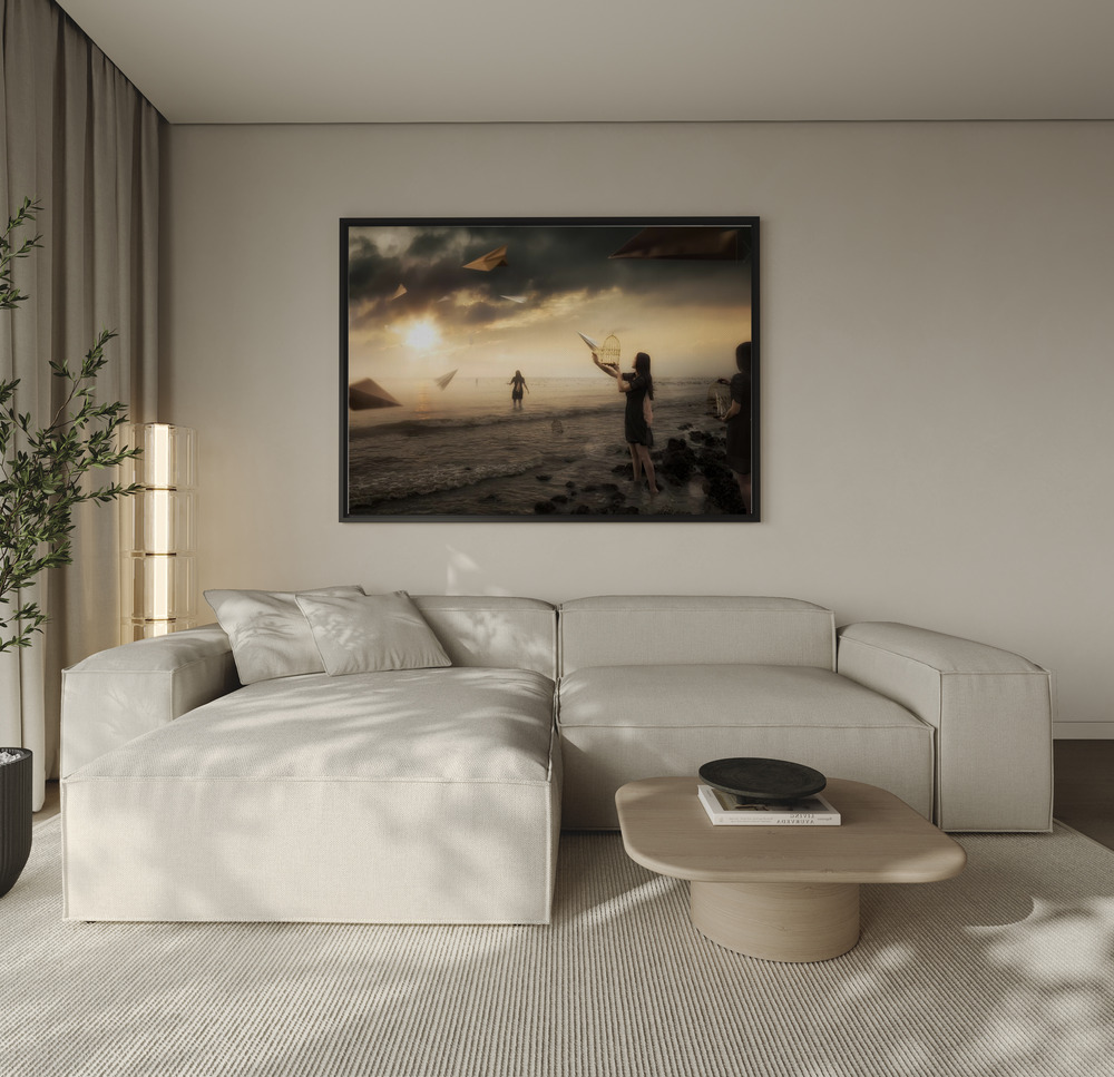 Canvas schilderi - Released over de bank