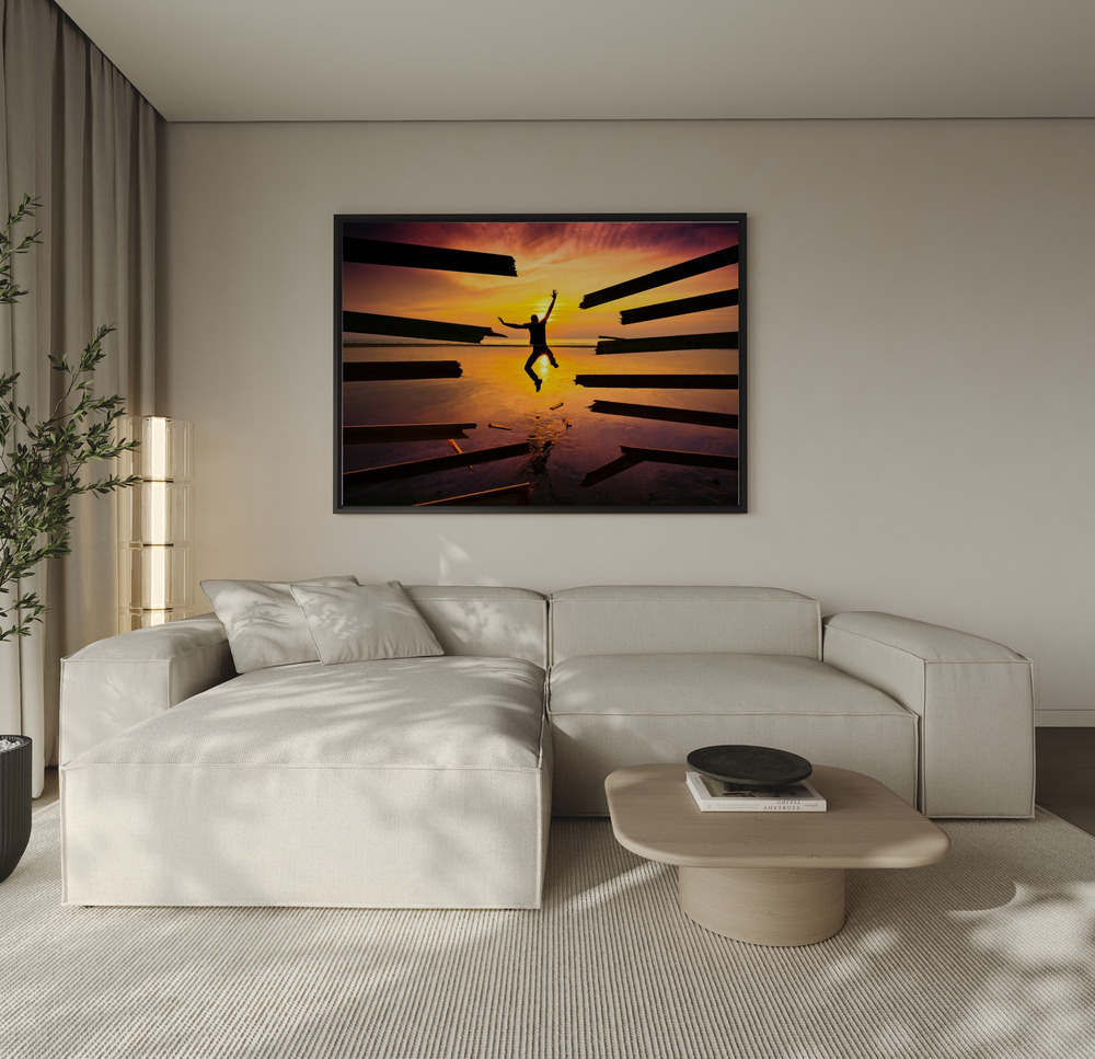 Canvas schilderi - Freedom over de bank