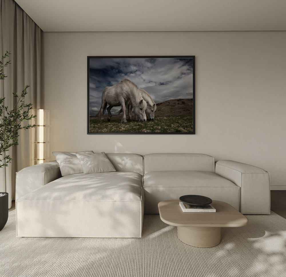 Canvas print - Two years later over the sofa