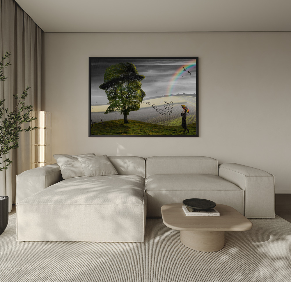 Canvas print - Point of View over the sofa
