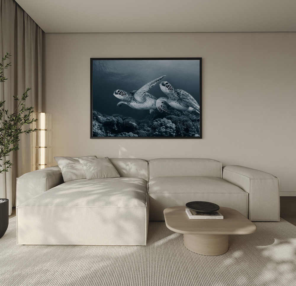 Canvas print - Twin dance over the sofa