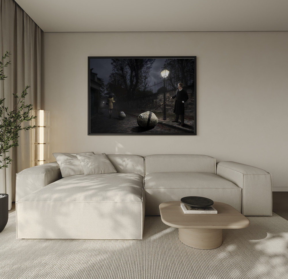 Canvas print - Rocks Have Feelings Too over the sofa