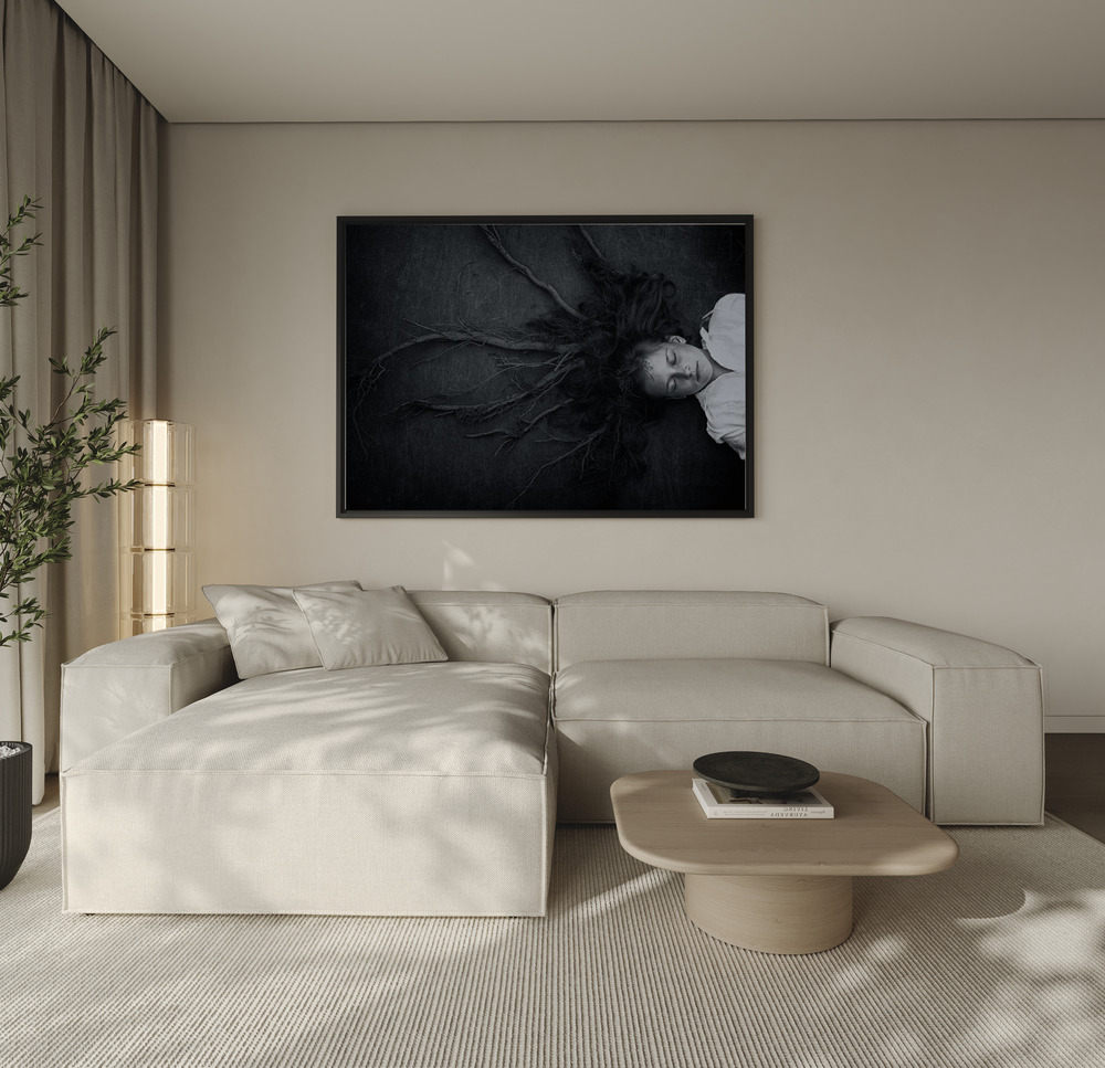 Canvas taulu - Roots sohvan yli