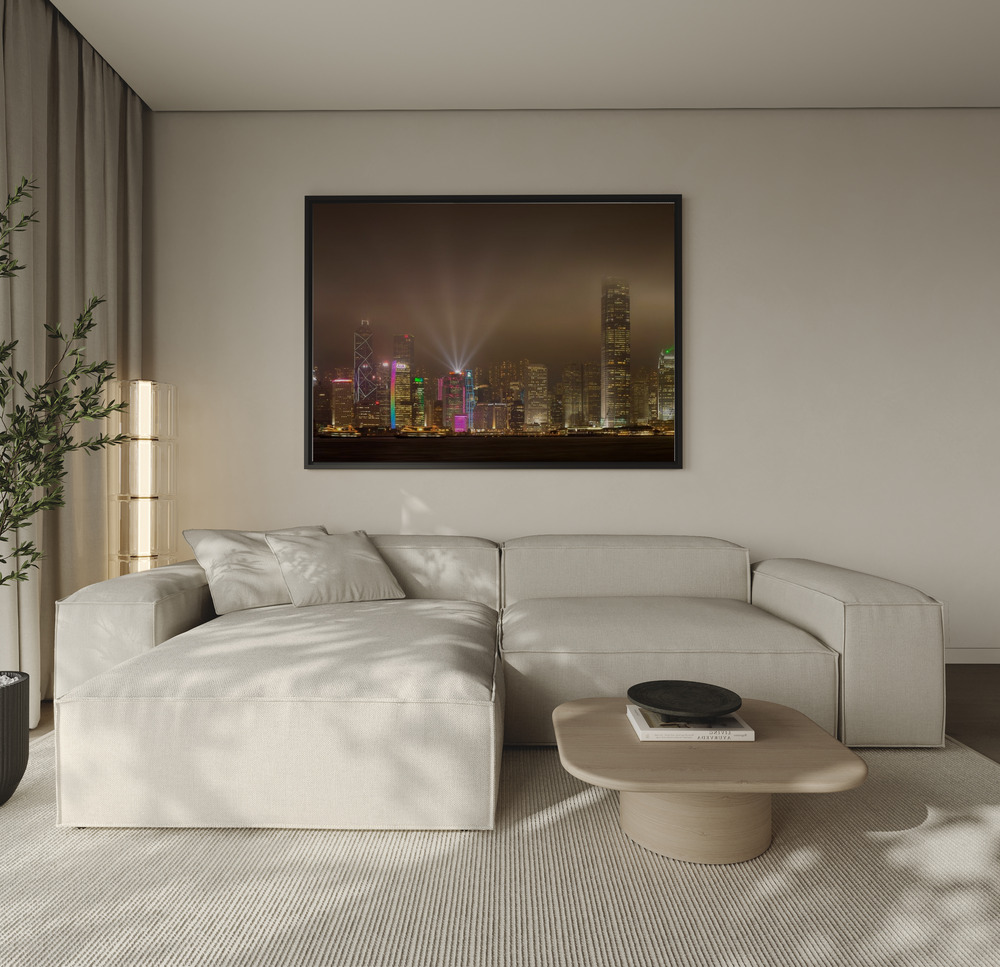 Canvas print - Hong Kong Island over the sofa
