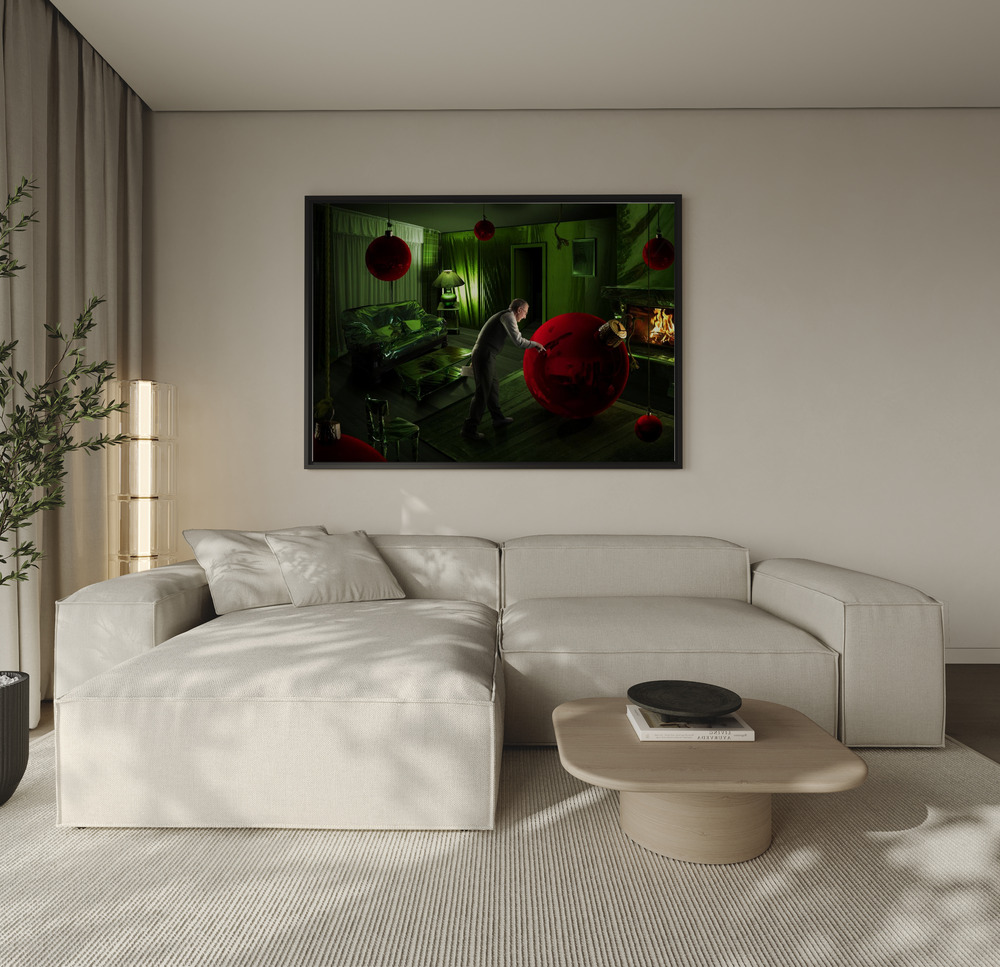 Canvas print - Christmas Madness over the sofa