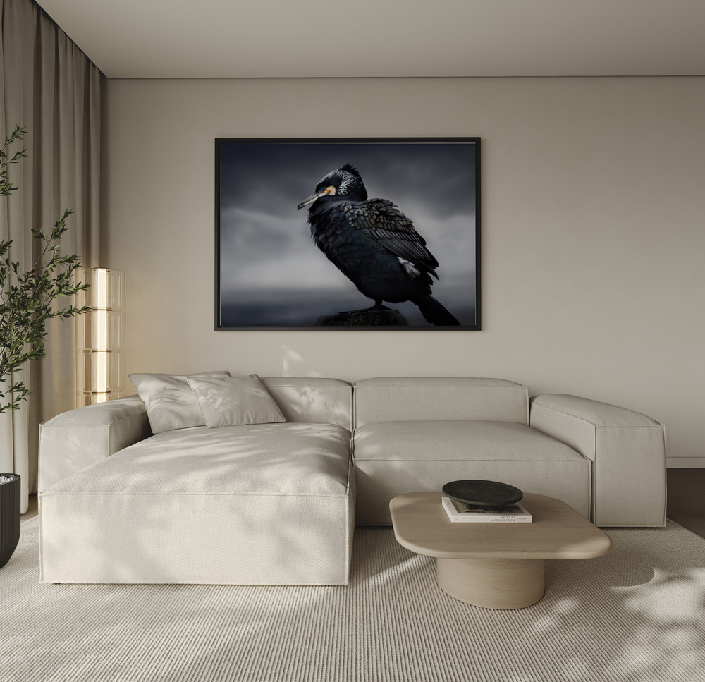 Canvas schilderi - Chief over de bank